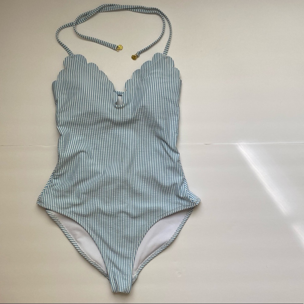 Jessica Simpson Stripe One-Piece Swimsuit
